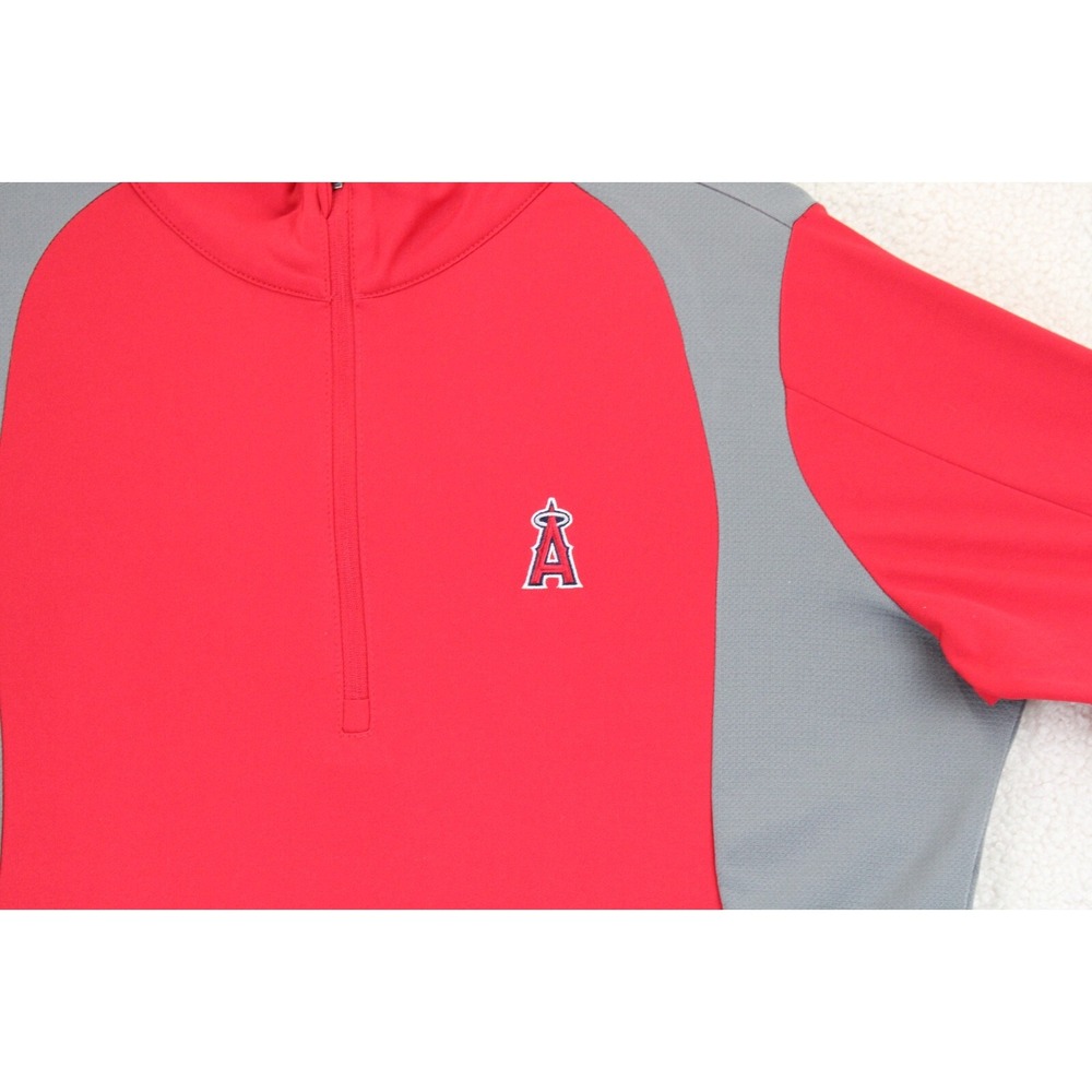Antigua Los Angeles Angels Womens Pullover Athletic Jacket Red Gray Size L - Picture 6 of 16